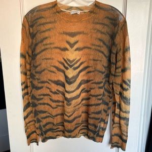 Dries Van Noten Tiger Printed Long Sleeve Tshirt